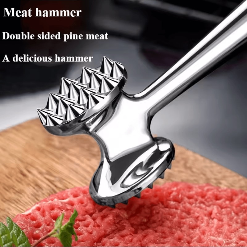 HighQuality DoubleSided Meat Hammer Tool Household Meat Tenderizer Mallet For Beef Pork Steak 1