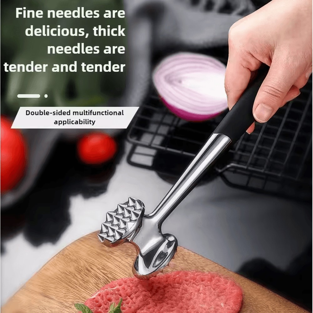 HighQuality DoubleSided Meat Hammer Tool Household Meat Tenderizer Mallet For Beef Pork Steak 2