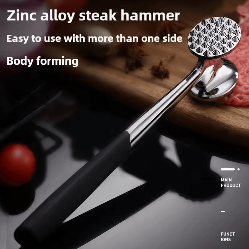 HighQuality DoubleSided Meat Hammer Tool Household Meat Tenderizer Mallet For Beef Pork Steak 3