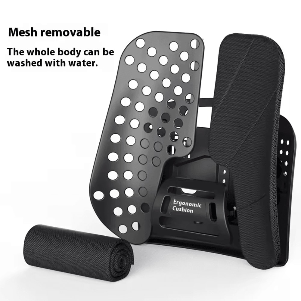Portable Car Lumbar Support Cushion Ergonomic Back Waist Support Pillow For Car And Office Chair 4