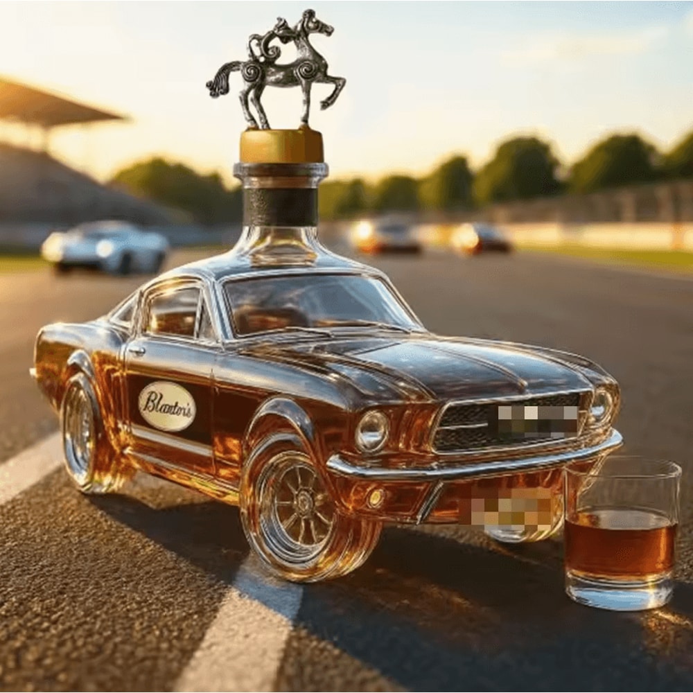 Modern Car Shaped Whiskey Glass Decanter Bottle Transparent Whisky Bottle For Spirits 1