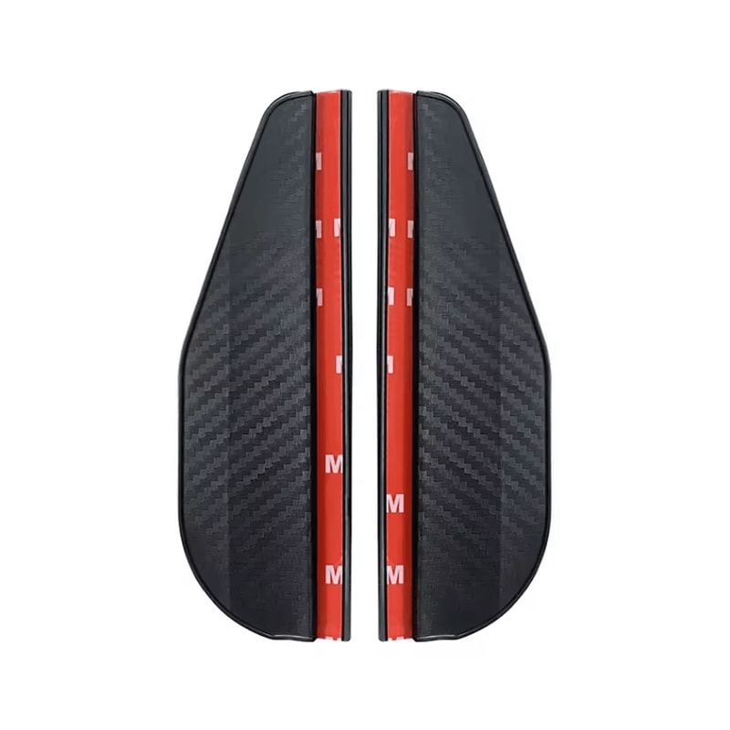 2Piece Universal Rearview Mirror Rain Shield Car Mirror Rain Sun Visor Blocker Covers 5