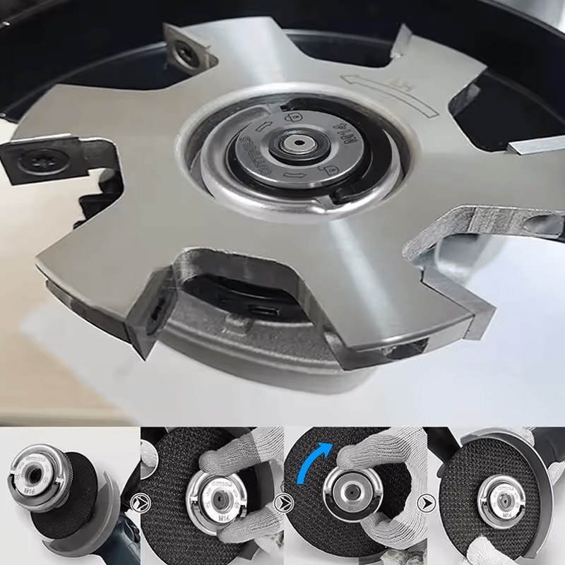 Angle Grinder Accessories M10M14 Quick Installation Pressure Plate SelfLocking Clamping Nut 2