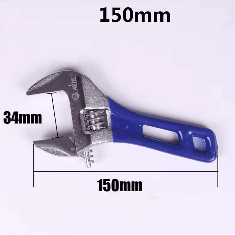 Short Shank Adjustable Spanner Mini Adjustable Torque Wrench For Pipe Fitting Installation 4568 In 9