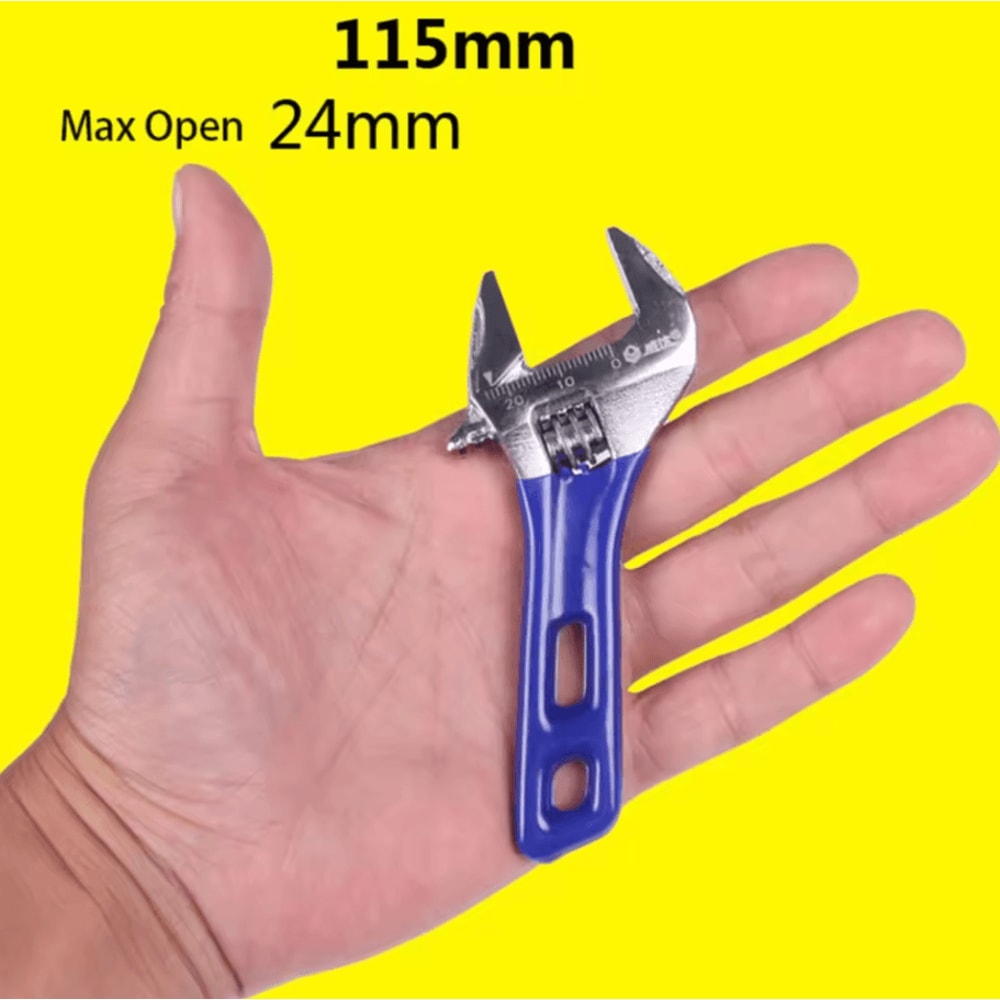 Short Shank Adjustable Spanner Mini Adjustable Torque Wrench For Pipe Fitting Installation 4568 In 2