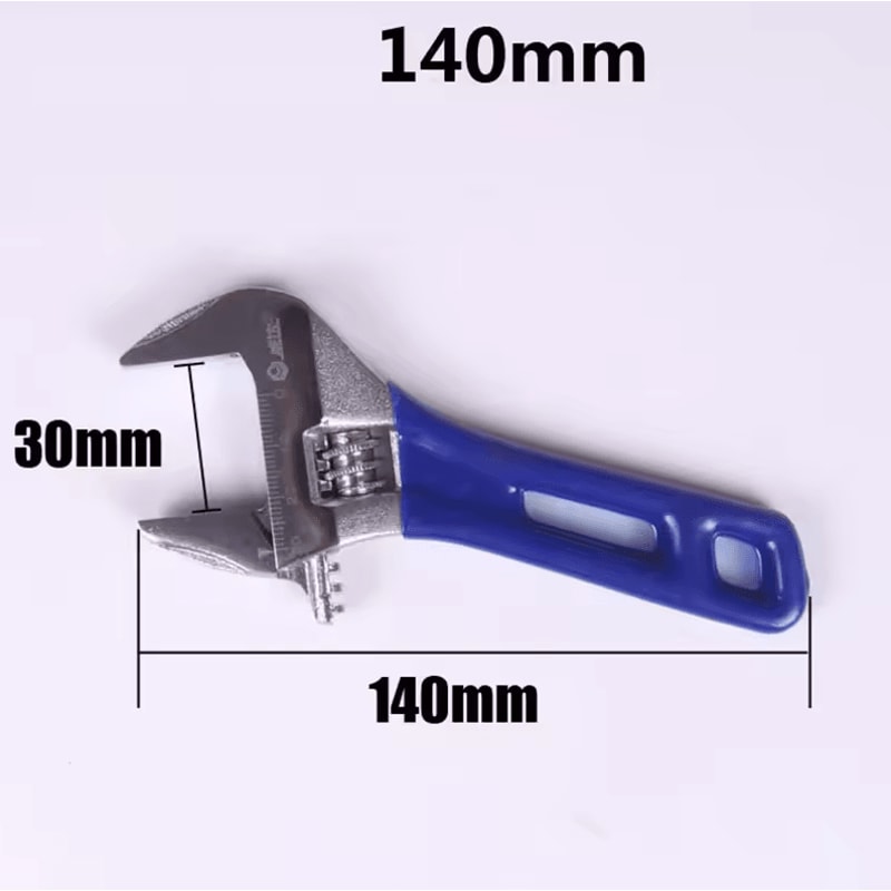Short Shank Adjustable Spanner Mini Adjustable Torque Wrench For Pipe Fitting Installation 4568 In 7