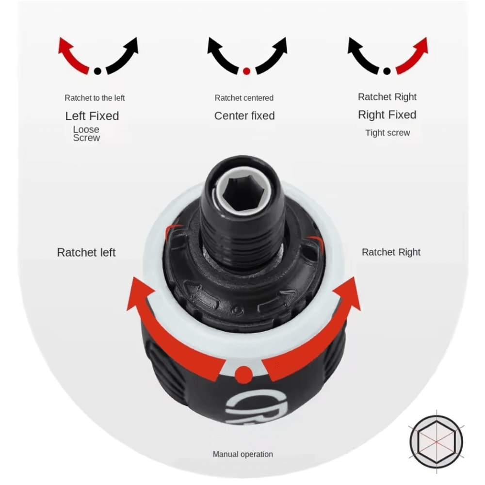 Mini Ratchet Bolt Driver Dual Purpose Magnetic Screwdriver With Retractable Design 1