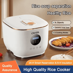 3 l smart electric rice cooker | multi-purpose digital cooker with non-stick ceramic inner pot