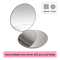 Ultra Slim Folding Cosmetic Mirror Shatterproof Stainless Steel Portable Pocket Makeup Mirror 0