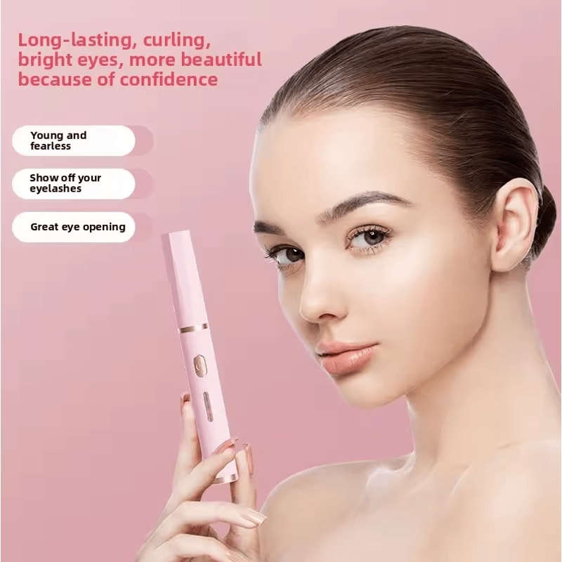 Portable Electric Eyelash Curler USB Rechargeable Heated Beauty Tool For LongLasting Lash Styling 2