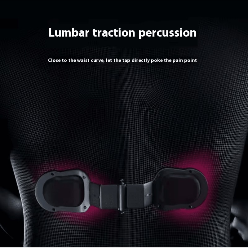 Universal Car Massage Seat Cushion Set Hot Compress Lumbar Headrest Support Pillow For Neck Prote 2