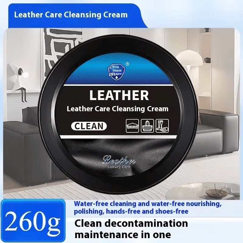 260 G Leather Care Paste Cleaner Leather Furniture Bag Car Leather AntiAging Maintenance Cream 0