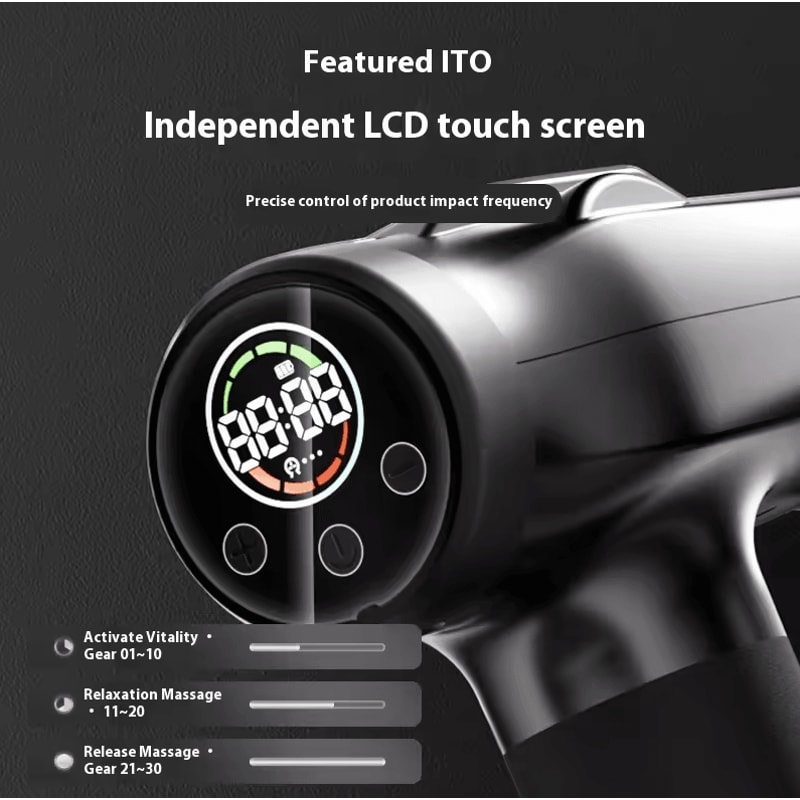 Double Head Mini Handheld Massage Gun Rechargeable Deep Tissue Percussion Muscle Massager 2