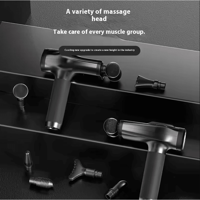 Double Head Mini Handheld Massage Gun Rechargeable Deep Tissue Percussion Muscle Massager 4