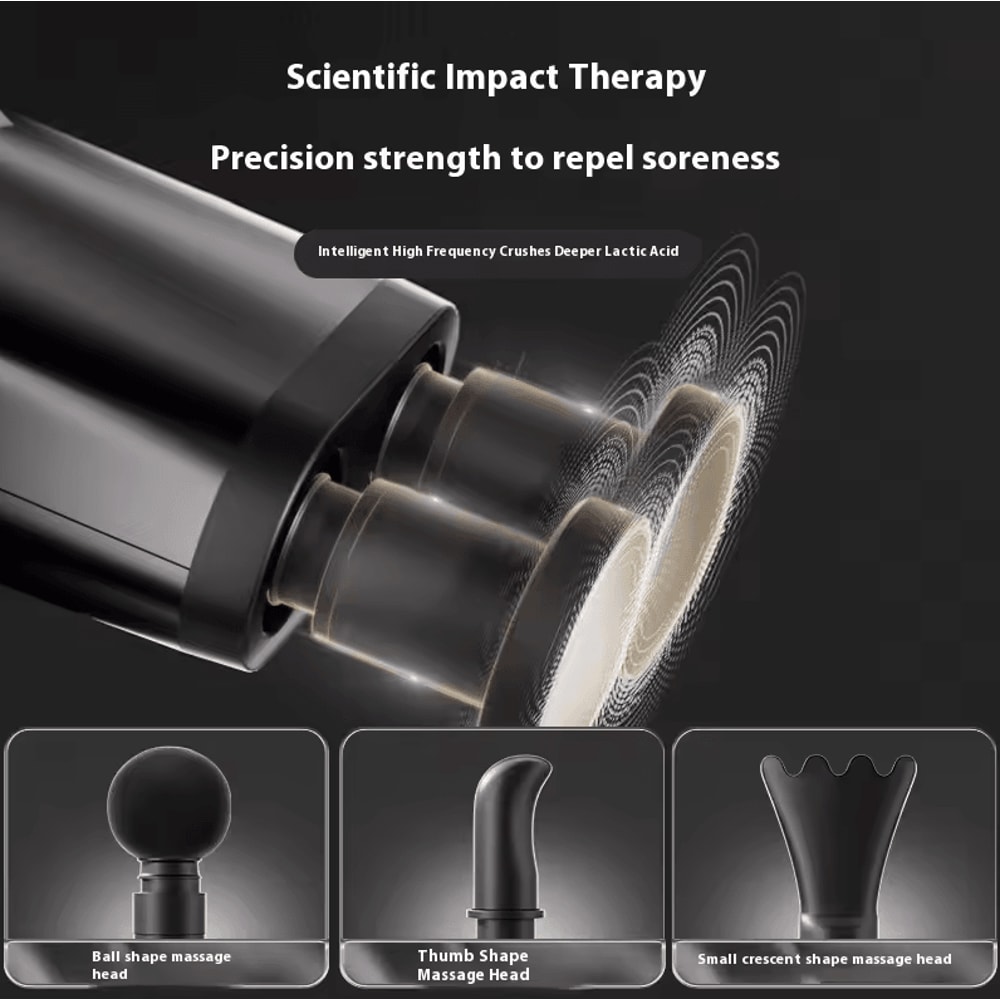 Double Head Mini Handheld Massage Gun Rechargeable Deep Tissue Percussion Muscle Massager 5