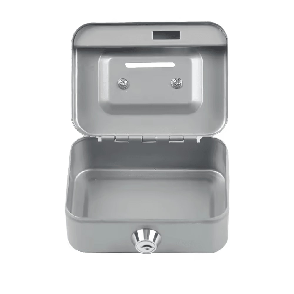 Portable Lockable Cash Box Creative Money Safe Box With Key Handle For Coins Cash Small Valuable 5
