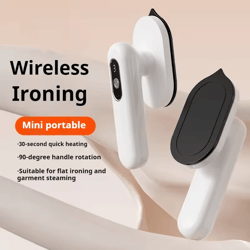 portable electric clothes steamer | lightweight handheld rechargeable ironing machine for travel