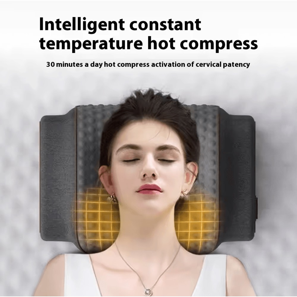 Airbag Neck Massage Pillow Electric Hot Compress Smart Kneading Vibration Massager For Fatigue Re 2