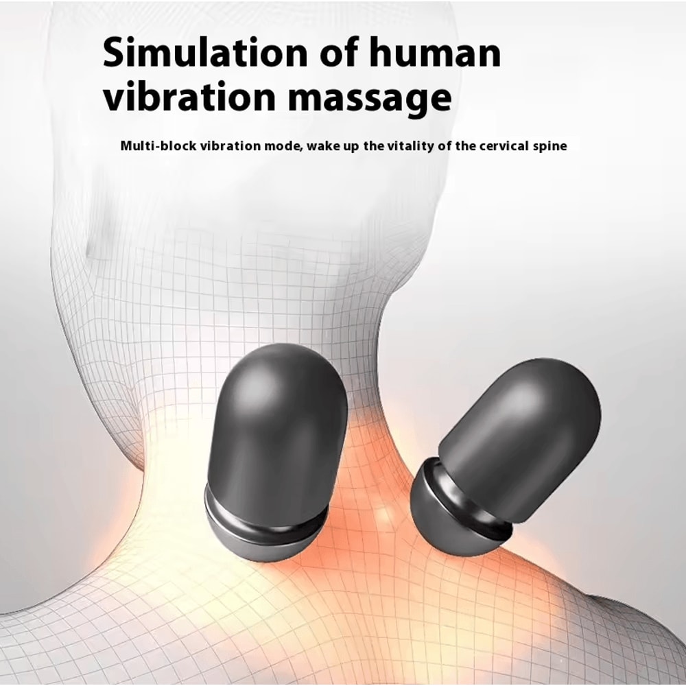 Airbag Neck Massage Pillow Electric Hot Compress Smart Kneading Vibration Massager For Fatigue Re 3