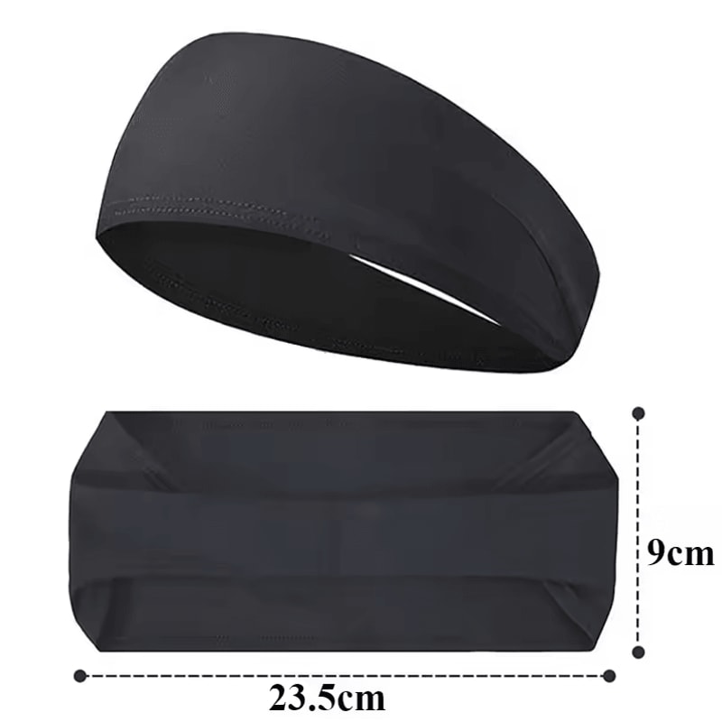 Sports SweatAbsorbent Headband Elastic Satin Fitness Head Band For Men Women 5