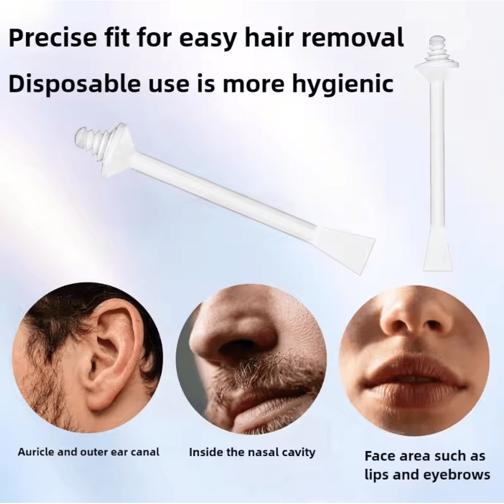 2in1 Spiral Hard Wax Stick Set Portable Depilatory For Face Nose Hair Removal 102030 Pcs 2