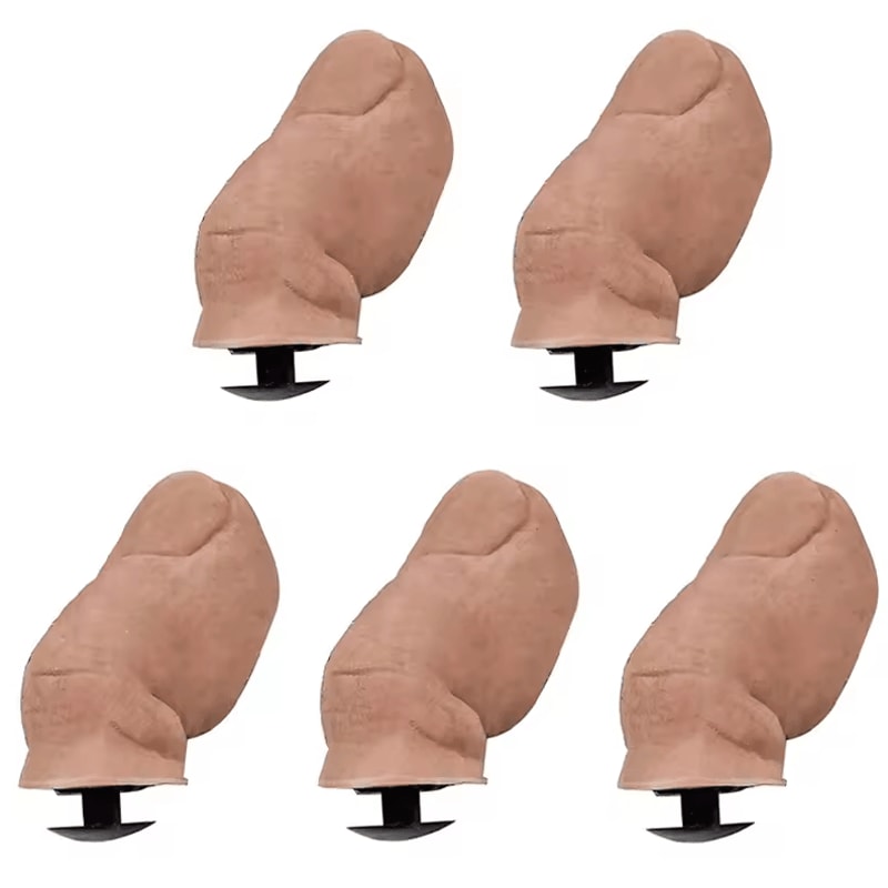 Creative 3D Funny Thumb Shoe Buckles Novelty Rubber Shoe Decorations For Sandals Shoes 510 Pcs 7