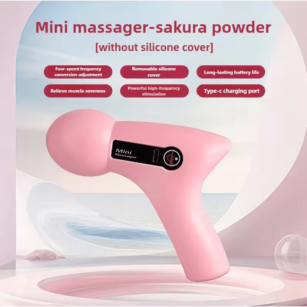 Handheld Wireless Mini Massage Gun Silent Electric Deep Tissue Vibration Massager Stick No Silicon 6