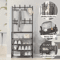 MultiLayer Clothes Shoe Rack FloorStanding Organizer With DIY Doorway Hanger Shelf 2