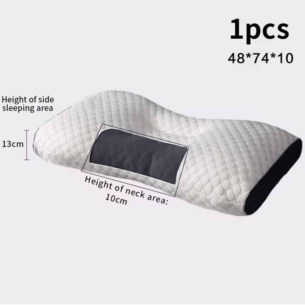 Orthopedic Cervical Neck Support Pillow Massage SPA Soybean Fiber Sleep Pillow 6