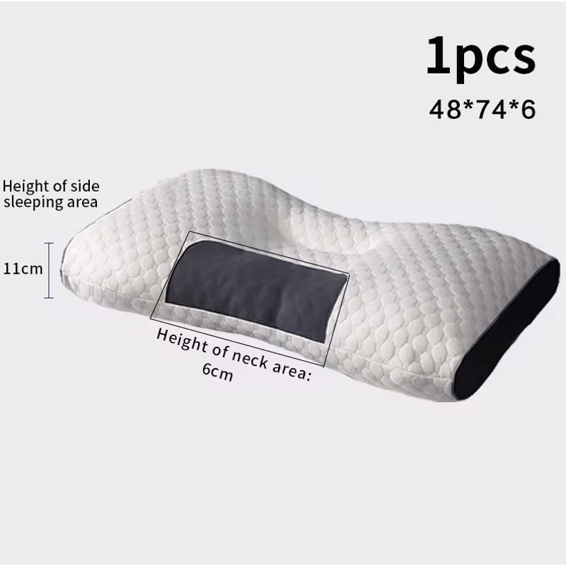 Orthopedic Cervical Neck Support Pillow Massage SPA Soybean Fiber Sleep Pillow 5