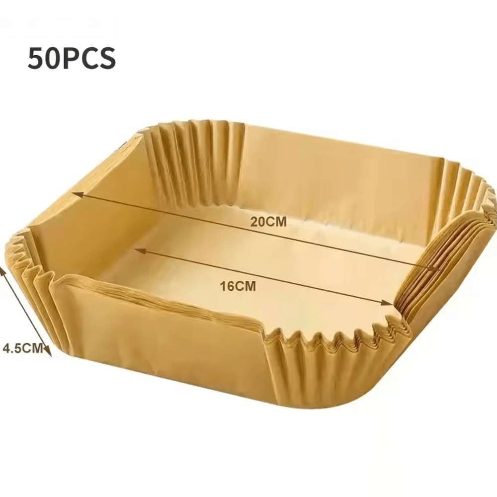 Air Fryer Disposable Liners NonStick Parchment Paper For Baking Roasting Microwave 50100 Pcs 5