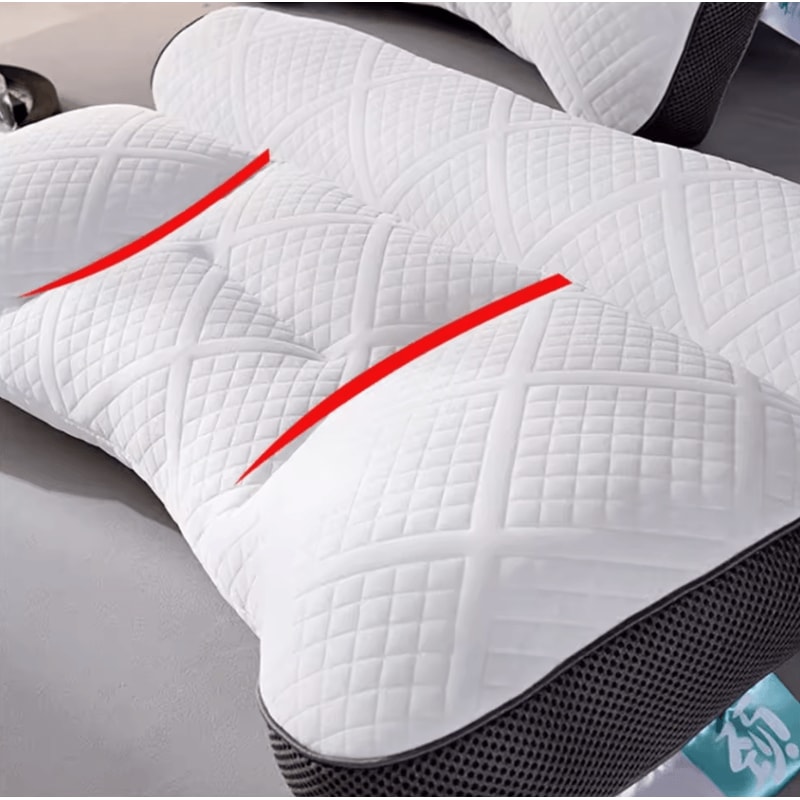 Memory Orthopedic Slow Rebound Pillow Ergonomic 157 By 236 In Cervical Support Cotton Sleep Pillow 3