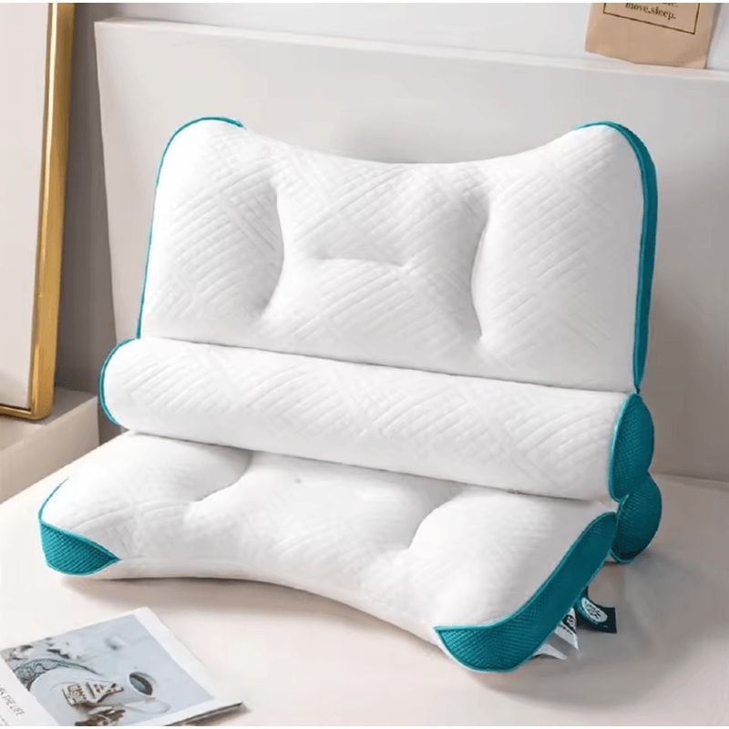 Memory Orthopedic Slow Rebound Pillow Ergonomic 157 By 236 In Cervical Support Cotton Sleep Pillow 6