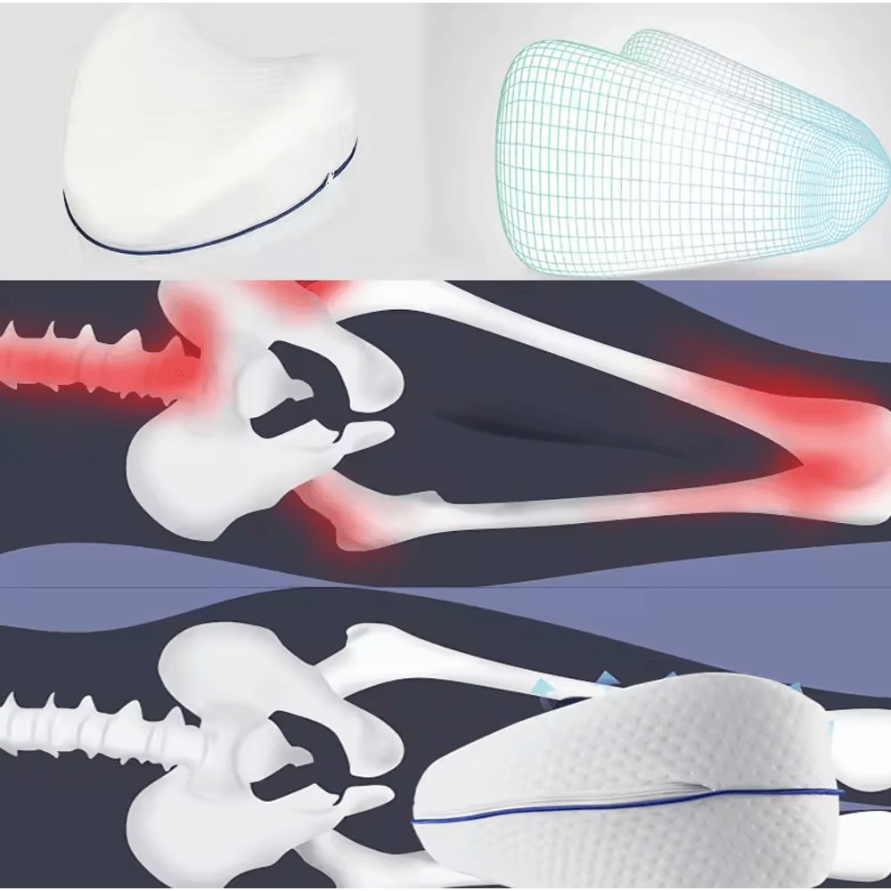 Body Memory Cotton Leg Pillow Body Joint Pain Relief Waist And Leg Pain Relief Sciatica Pad Antisli 2