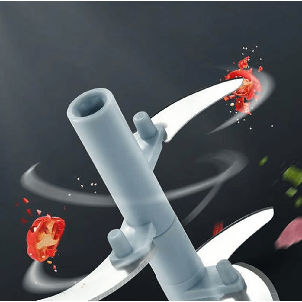 Manual Meat Garlic Chopper Rotate Garlic Press Crusher Vegetable Onion Cutter 500900 ML 2