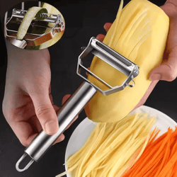 double-head stainless steel vegetable peeler | multi-function fruit & melon planer for kitchen