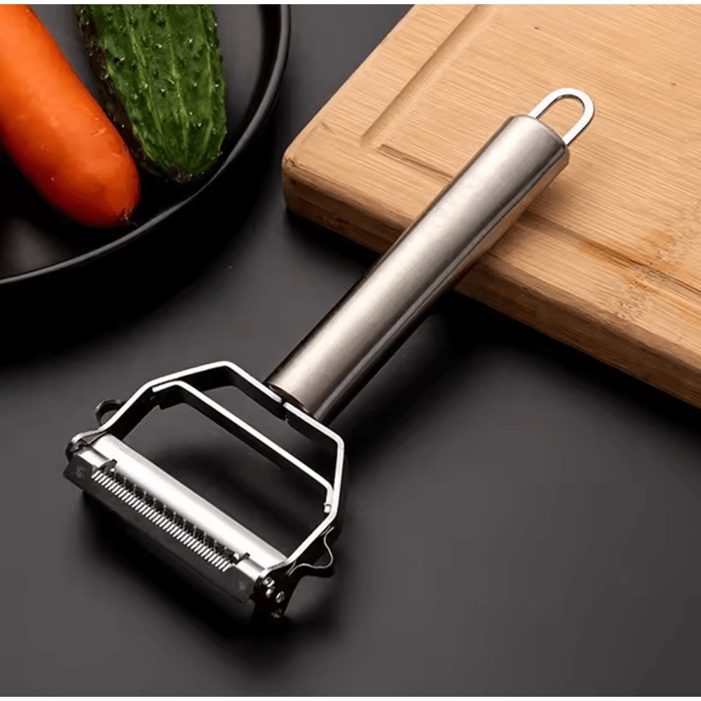 DoubleHead Stainless Steel Vegetable Peeler MultiFunction Fruit Melon Planer For Kitchen 2