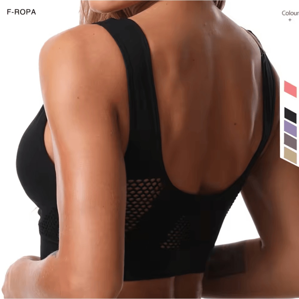 Plus Size Seamless Sports Bra Wireless Shockproof Fitness Yoga Crop Top Up To 6XL 2