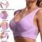 Plus Size Seamless Sports Bra Wireless Shockproof Fitness Yoga Crop Top Up To 6XL 4