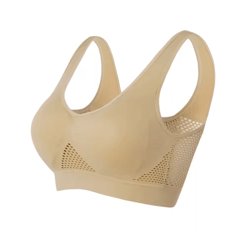 Plus Size Seamless Sports Bra Wireless Shockproof Fitness Yoga Crop Top Up To 6XL 6