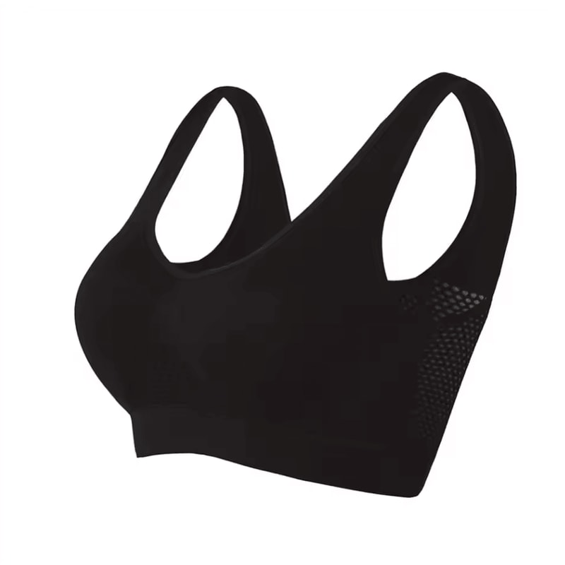 Plus Size Seamless Sports Bra Wireless Shockproof Fitness Yoga Crop Top Up To 6XL 7