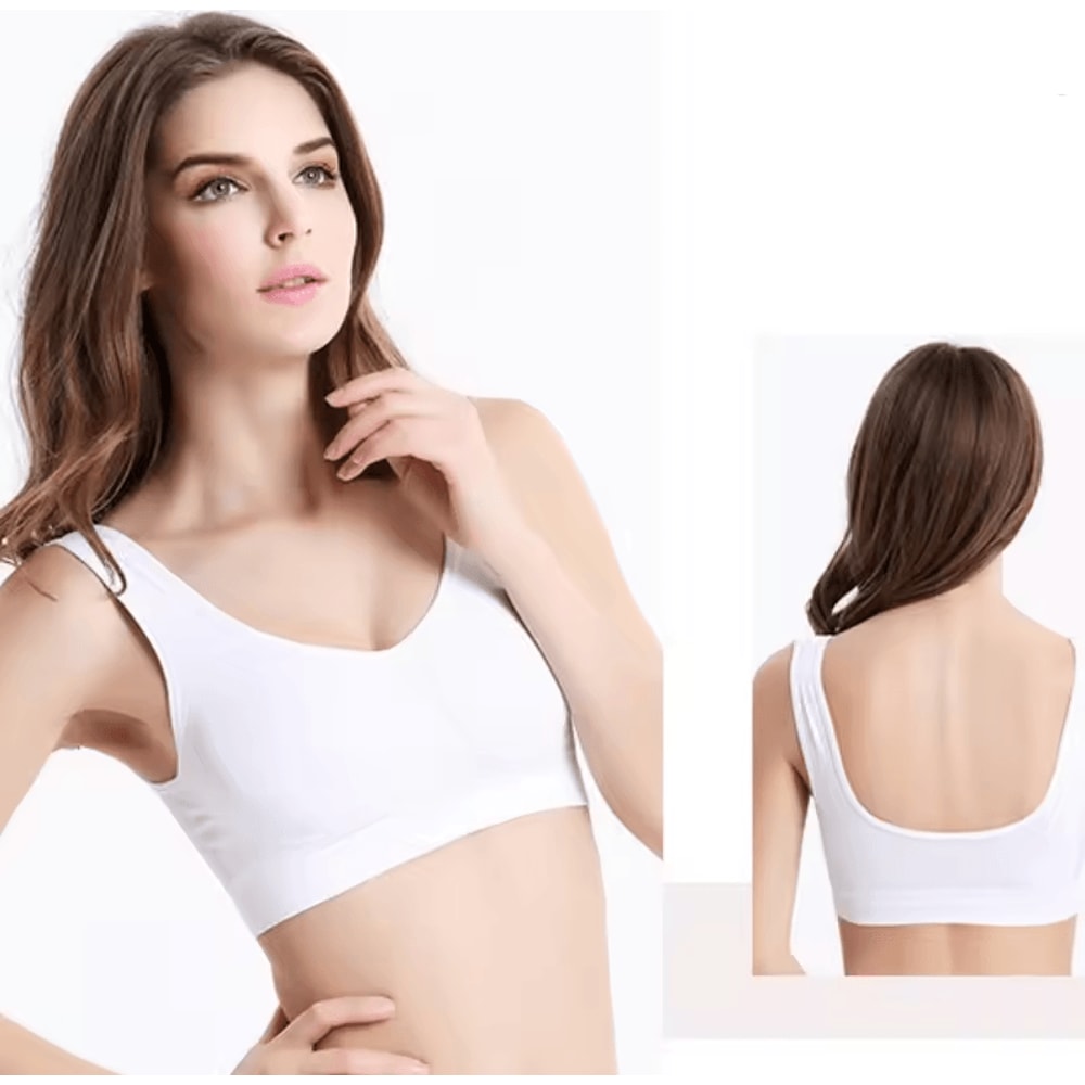 Womens Seamless Sports Bra Breathable Yoga Running Fitness Crop Top 4