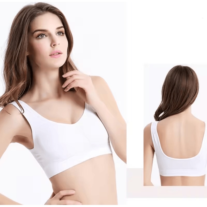 Womens Seamless Sports Bra Breathable Yoga Running Fitness Crop Top 4