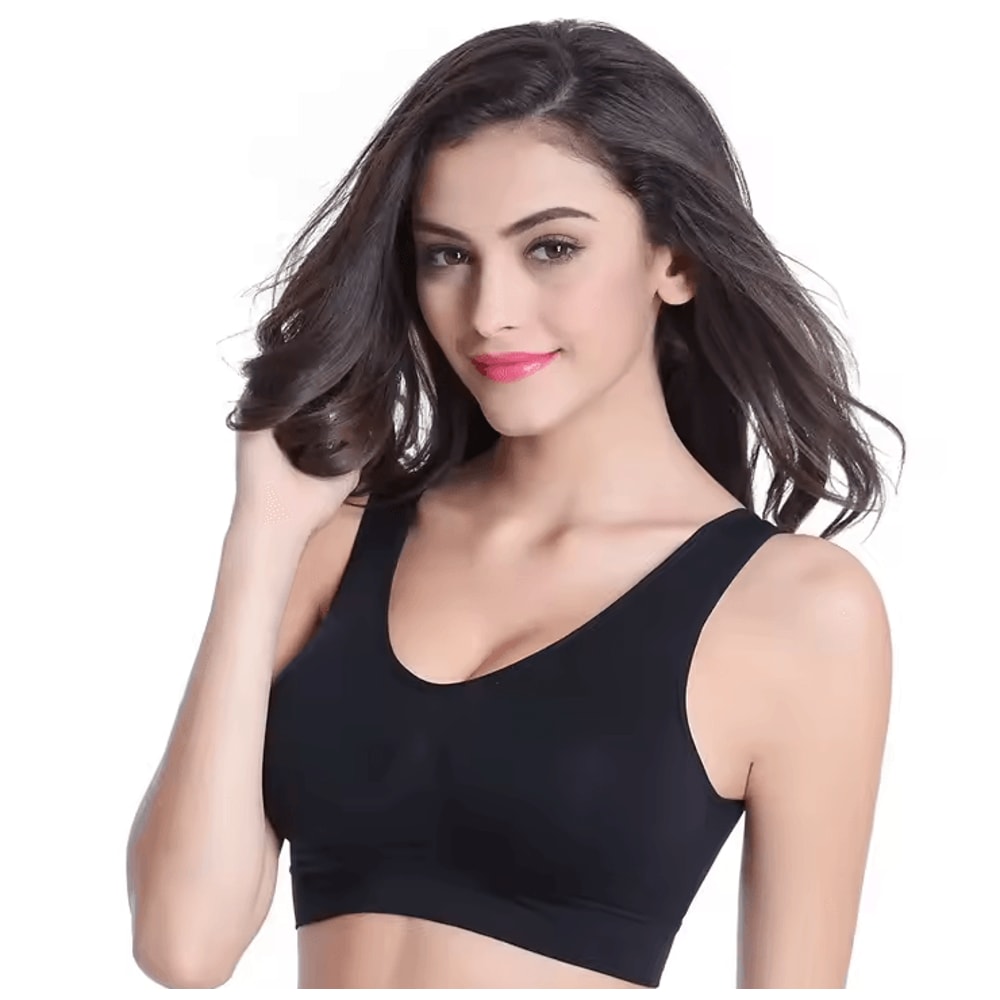 Womens Seamless Sports Bra Breathable Yoga Running Fitness Crop Top 5