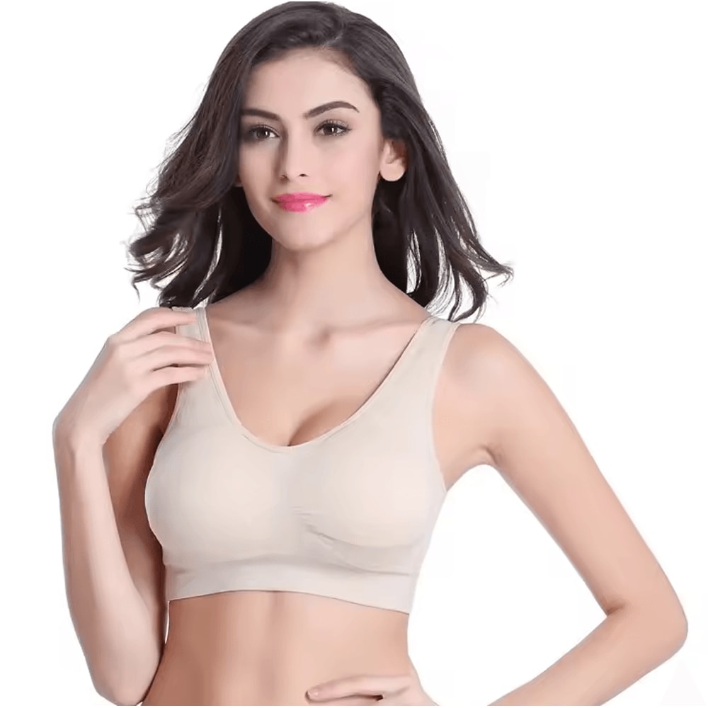 Womens Seamless Sports Bra Breathable Yoga Running Fitness Crop Top 6