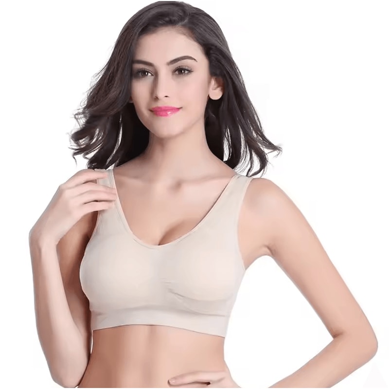 Womens Seamless Sports Bra Breathable Yoga Running Fitness Crop Top 6