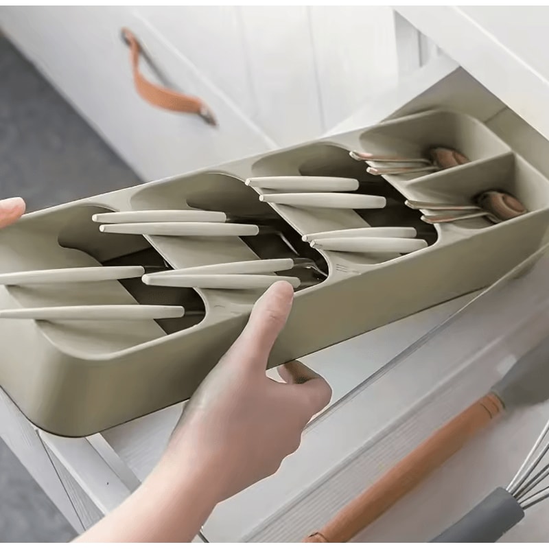 MultiPurpose Cutlery Storage Tray Compartmentalized Kitchen Drawer Organizer Box 1