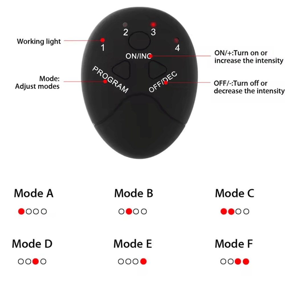 Wireless EMS Muscle Stimulator Electric Hip Buttocks Abdominal Fitness Trainer 4