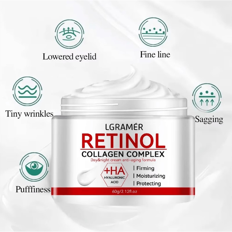 Retinol Lifting Firming Face Cream Collagen AntiWrinkle Moisturizer For Brightening Skin 3