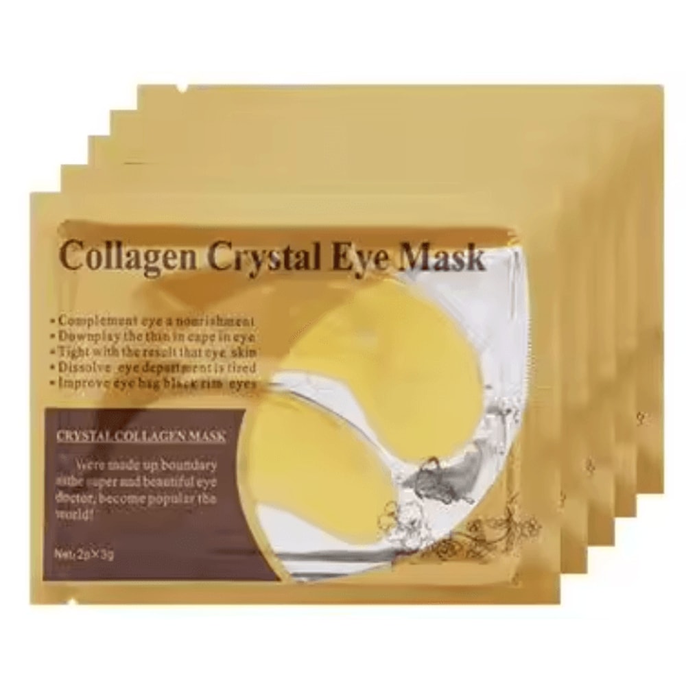 Gold Collagen Crystal Eye Mask 20 Pcs 10 Pairs Firming Moisturizing Nourishing UnderEye Skincare 3